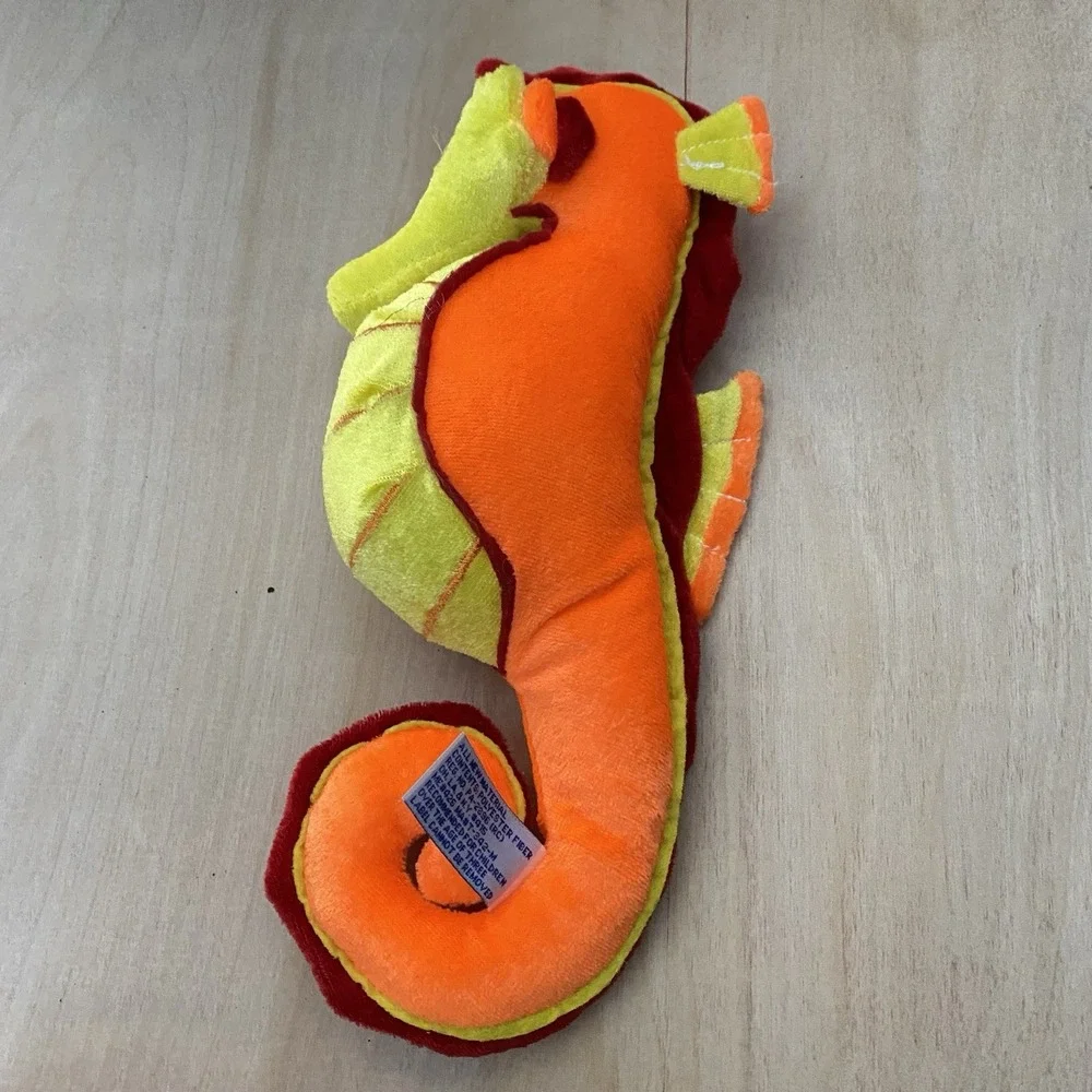 Plush Orange Yellow Sea‎ Horse 11 inch Stuffed Animal Seahorse Ocean BJ Toy Co.